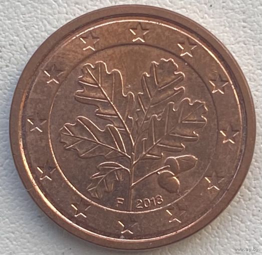 Германия 1 евроцент 2018 г. F