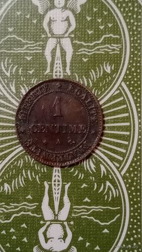 Франция 1 сантим 1877