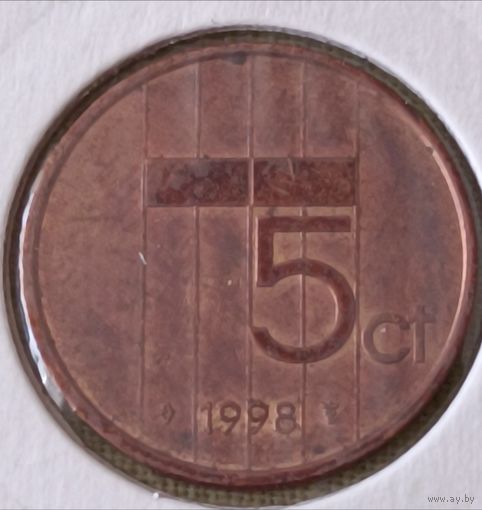 Нидерланды. 5 центов 1998 года.