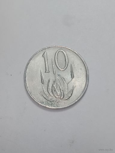 ЮАР 10 центов 1975 года . Suid - Africa
