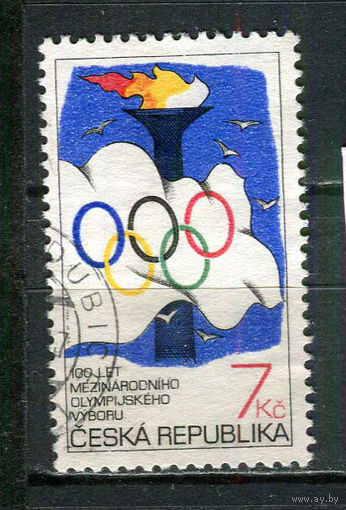 Чешская Республика - 1994 - 100-летие Международного олимпийского комитета - [Mi. 46] - полная серия - 1 марка. Гашеная.  (Лот 62HN)-T2P19