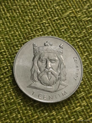 Андорра 1 сантим 2002 г