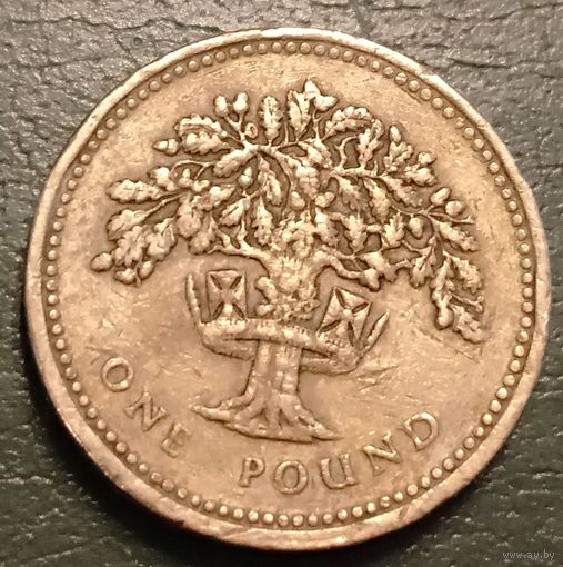Великобритания 1 фунт 1987. Дуб
