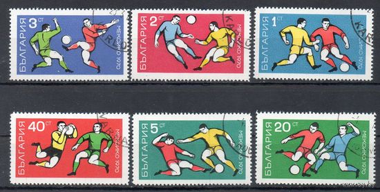 Чемпионат мира по футболу в Мексике Болгария 1970 год  серия из 6 марок