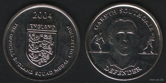 Official England Squad. Defender. Gareth Southgate -- 2004 England - The Official England Squad Medal Collection (f0
