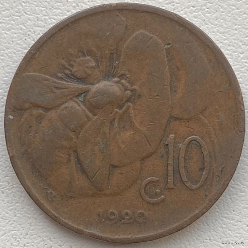 Италия 10 чентезимо 1920 г.