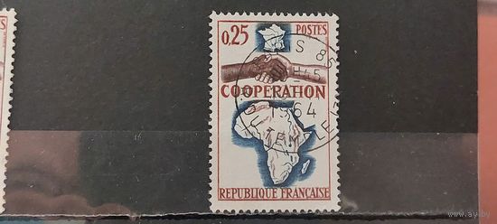 РАСПРОДАЖА ФРАНЦИЯ 1964г. Полная серия. Гаш.