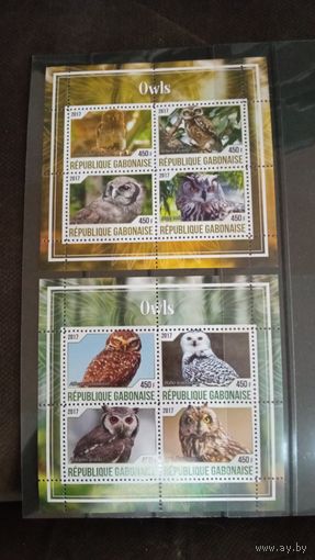 СЕРИЯ Блоков птицы  фауна MNH
