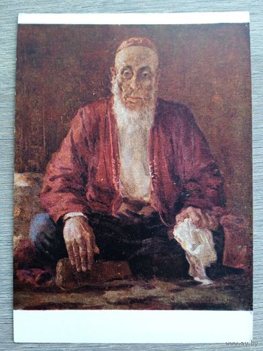 1958. Кулиев. Портрет рабочего-пенсионера А. Каба