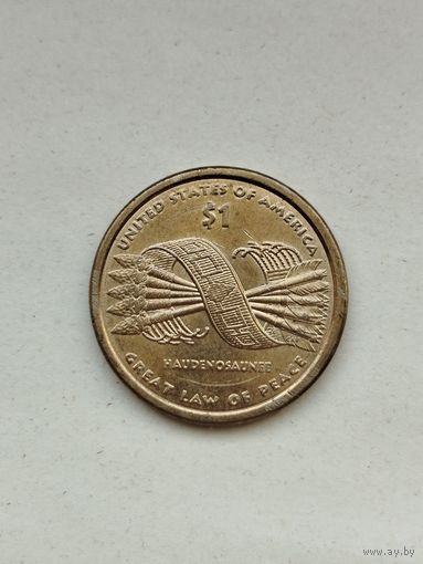 1 доллар США. Пояс гайавата.
