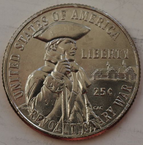 США 25 центов (квотер) 2026 год "250 лет независимости США. Война за независимость"