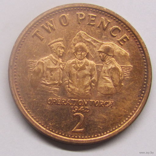 Гибралтар 2 пенса 2009 г