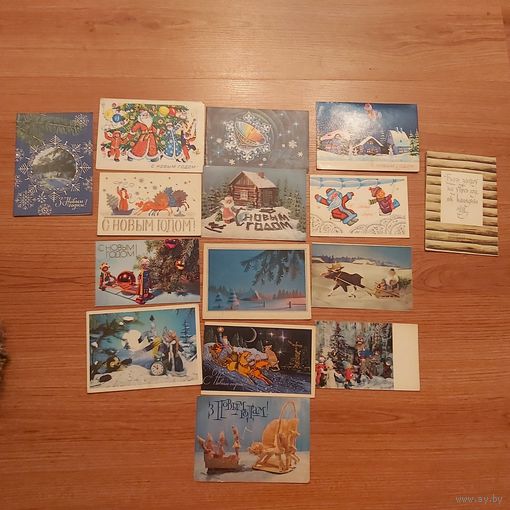 Открытки  С НОВЫМ Годом чистые