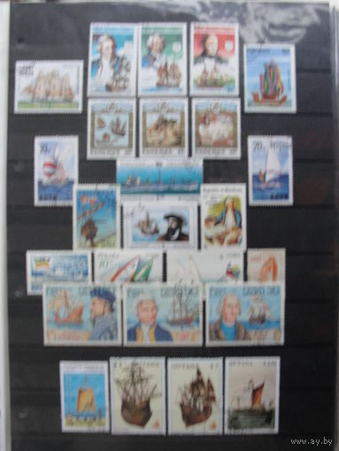 Продажа коллекции с 1 рубля! История судостроения на почтовых марках мира.