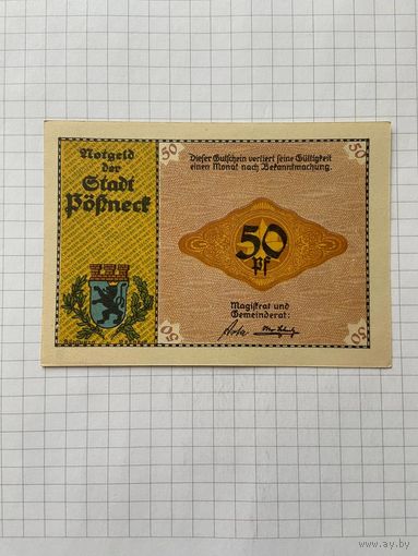 50 пфеннигов (нотгельды) г. Германия.-2912