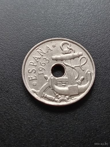 Испания 50 сентимо 1963 г.