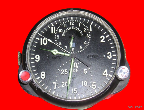 Часы самолетные АЧС-1М (1976 г.) НА ХОДУ