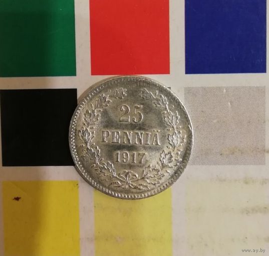 25 пенни 1917 год (без короны)