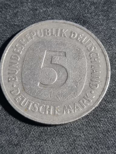 Германия (ФРГ)  5 марок 1975 D