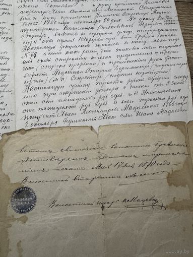 Документы.1865-1899г.
