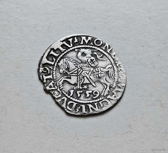 Полугрош 1559 г. Сигизмунд II Август, Вильно, лот рп-13,2