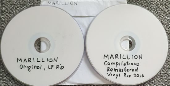 DVD MP3 дискография MARILLION (CD & Vinyl rip) - 2 DVD