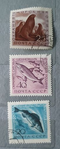 СССР охрана рыб 3шт