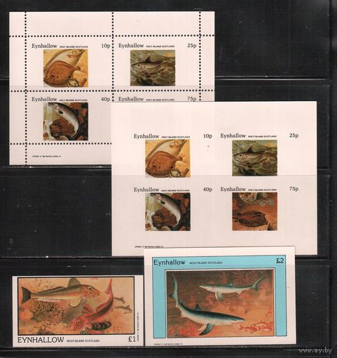 Эйнхаллоу(Шотландские ос-ва)-1982 , ** ,  Морская Фауна, Рыбы(7)