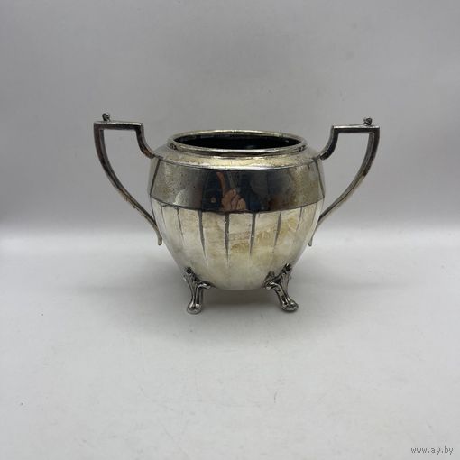 Сахарница посеребренная Ар-деко (500 мл). Англия. 3764