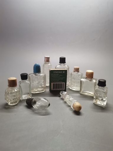 Флакончик от парфюм ССССР. 10 шт. одним лотом.