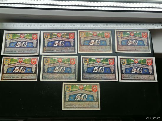 Германия-нотгельд  50  пфеннигов Poppenbuttel Поппенбюттель