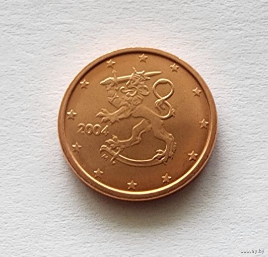 Финляндия 1 евроцент, 2004  UNC