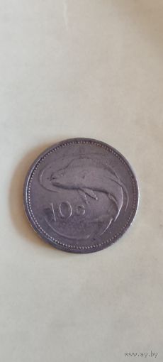 Мальта 10 цент 1986