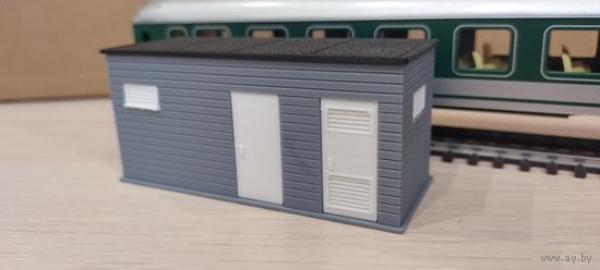 Железнодорожная электрощитовая, модель 1/87