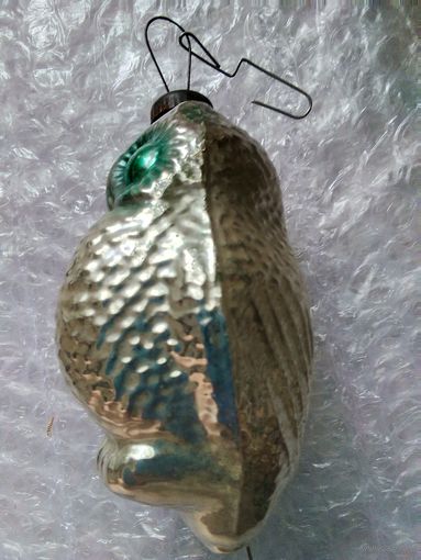 Елочная игрушка СССР.Сова.Редкий раскрас.Каталог.