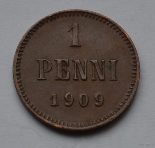 Финляндия, 1 пенни 1909 г.