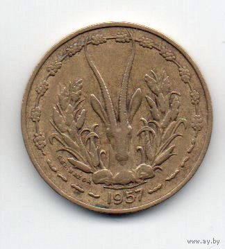 АВТОНОМНАЯ РЕСПУБЛИКА ТОГО 10 ФРАНКОВ 1957. ФАУНА. АНТИЛОПА