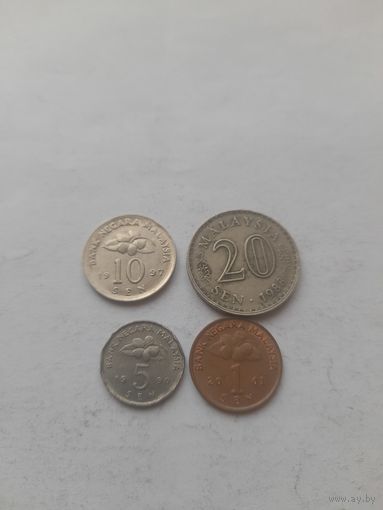 Монеты Малайзии.