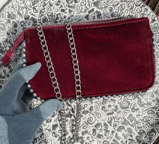 Театральная сумочка из бархата