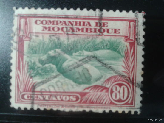 Мозамбик, колония Португалии, 1937. Стандарт. Бегемот