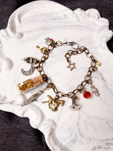 Браслет с подвесками по вселенной Гарри Поттера "Удача"