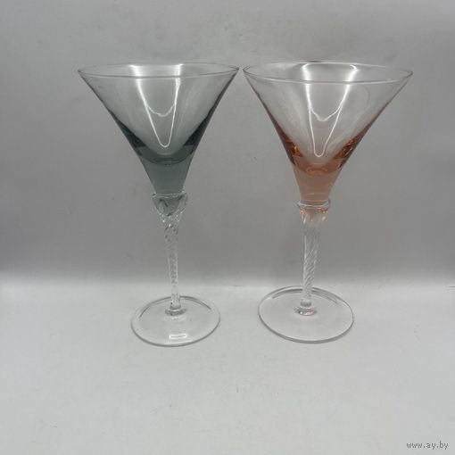 Бокалы ручной работы, 2 шт. Италия (Мурано). 3659