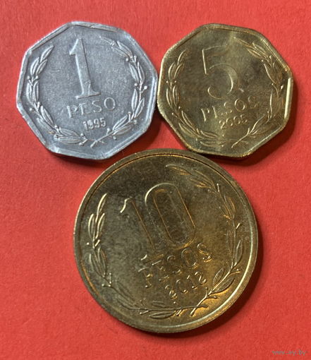 Чили 3 монеты