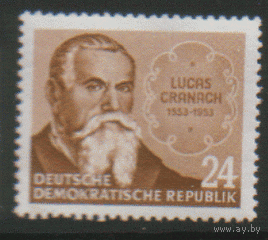 ГДР. М. 384. 1953. Лукас Кранах. ЧиСт.