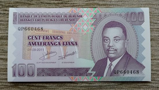 Werty71 Бурунди 100 франков 2011 UNC банкнота