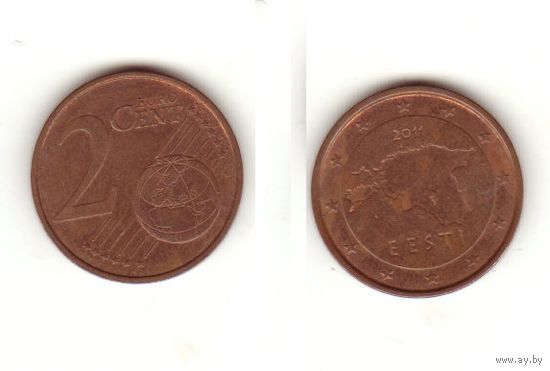 Эстония 2 цента 2011