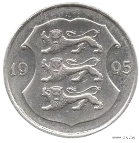 ЭСТОНСКАЯ РЕСПУБЛИКА. ВТОРАЯ РЕСПУБЛИКА. 1 КРОНА 1995