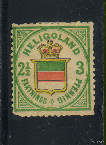 GB Владение Гельголанд 1876 Герб Стандарт #17*