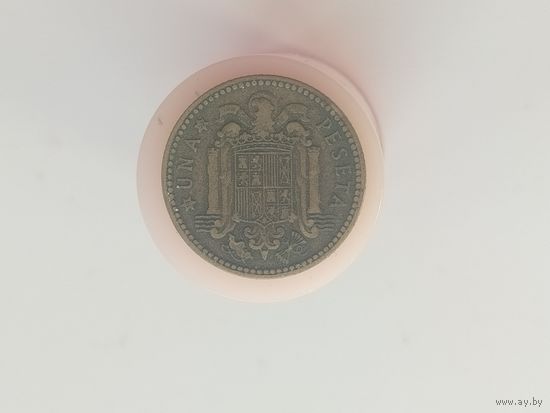 1 песета 1947 (в звезде 52) Испания год лот 44