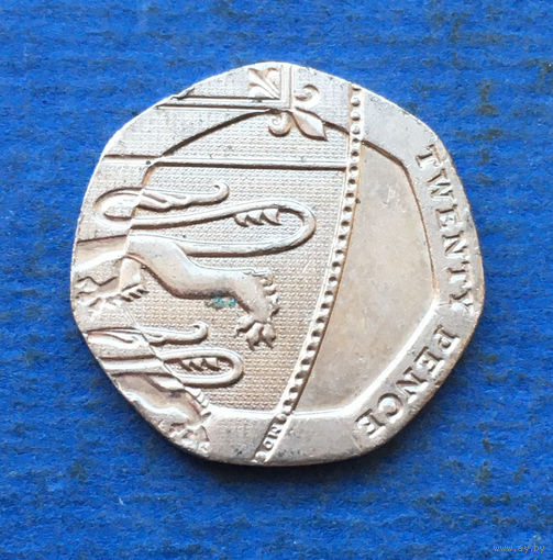 Великобритания 20 пенсов 2015